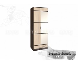 Шкаф 2-х створчатый с зеркалом "САКУРА" BTS